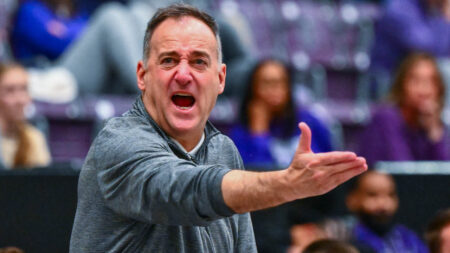 Bears coach John Shulman on the sidelines against Eastern Kentucky