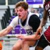UCA Bears guard Layne Taylor drives into the lane against Eastern Kentucky