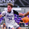 UCA Bears guard Layne Taylor drives against Eastern Kentucky