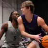 UCA's Cole McCormick drives against Jacksonville