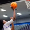 UCA Sugar Bears Elizabeth Abiara puts up a shot in a recent game